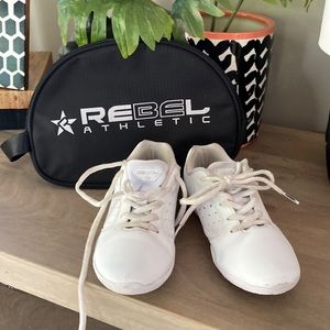 REBEL Little girl Cheer Shoes w/ athletic shoe tote